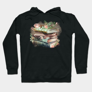 Watercolor Reading Time Hoodie